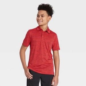 Al In Motion Boys Golf Polo Medium 8/10